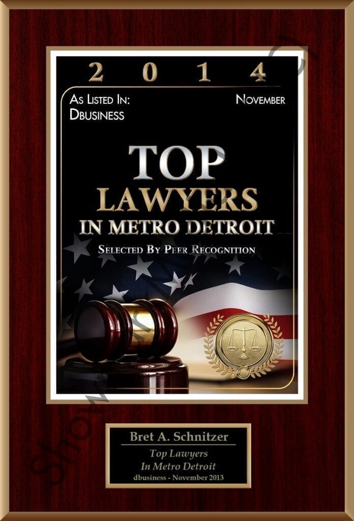 Award for Top Lawyers in Metro Detroit.