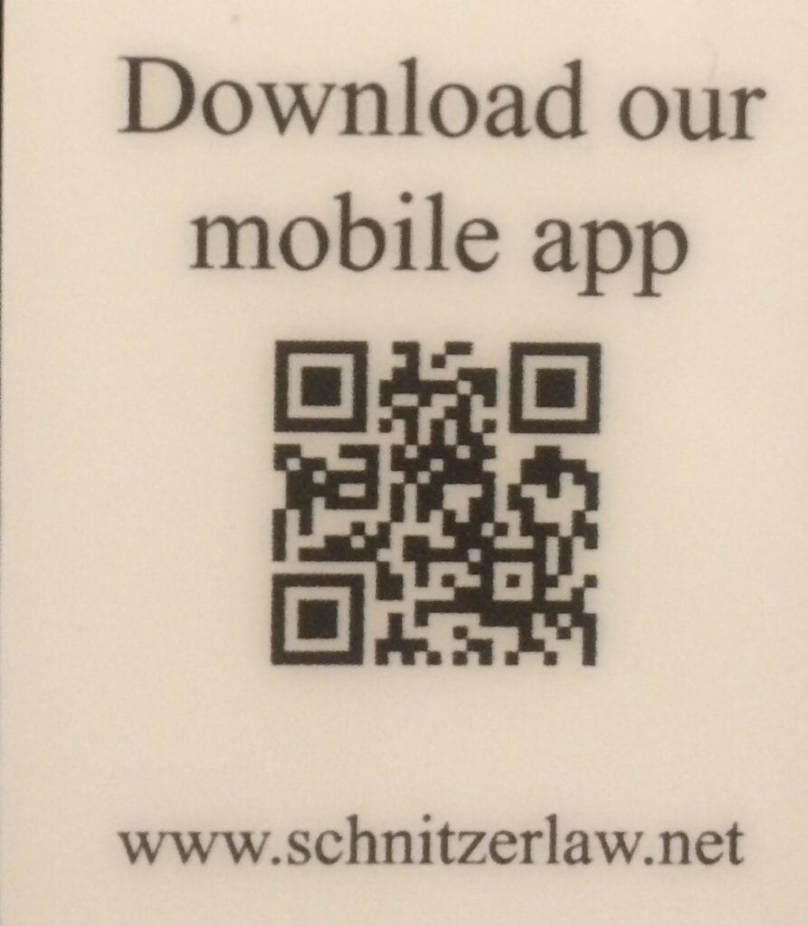 QR code for downloading mobile app.
